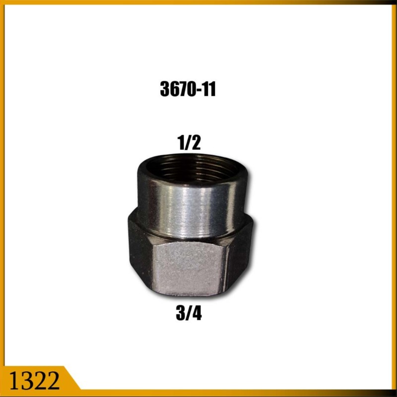 NIPPLE 3/4*1/2 IN S/S (1322)